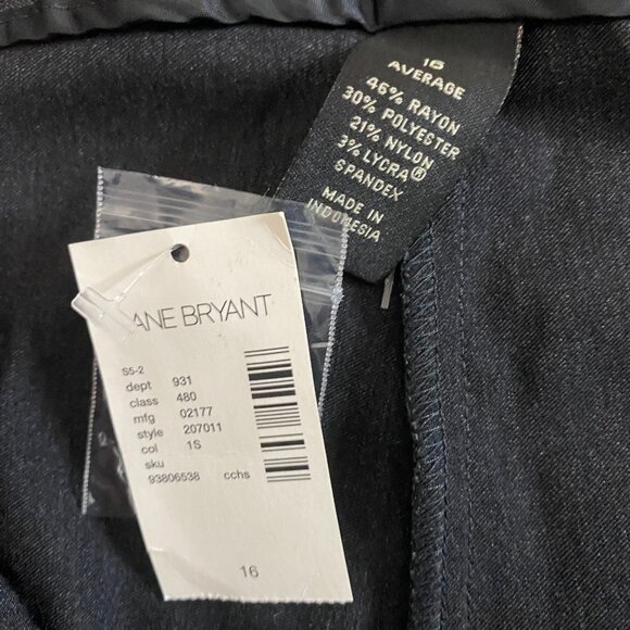 NWT Lane Bryant Women's Dress Pants sz 16 Gray Lafayette Flared Leg Rayon Nylon - Picture 6 of 12